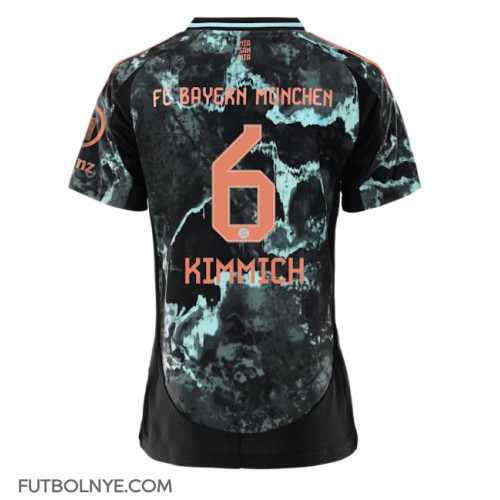 Camiseta Bayern Munich Joshua Kimmich #6 Visitante Equipación para mujer 2024-25 manga corta